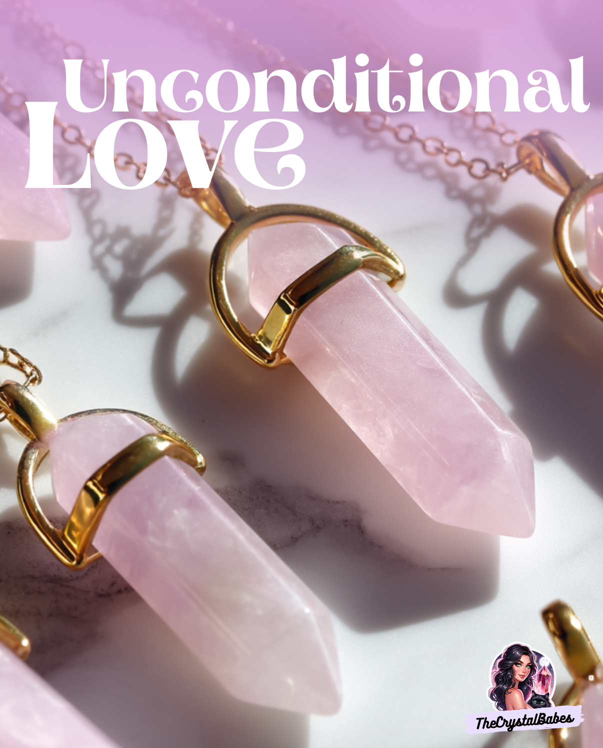 The Magnetic Rose Quartz Necklace 💕